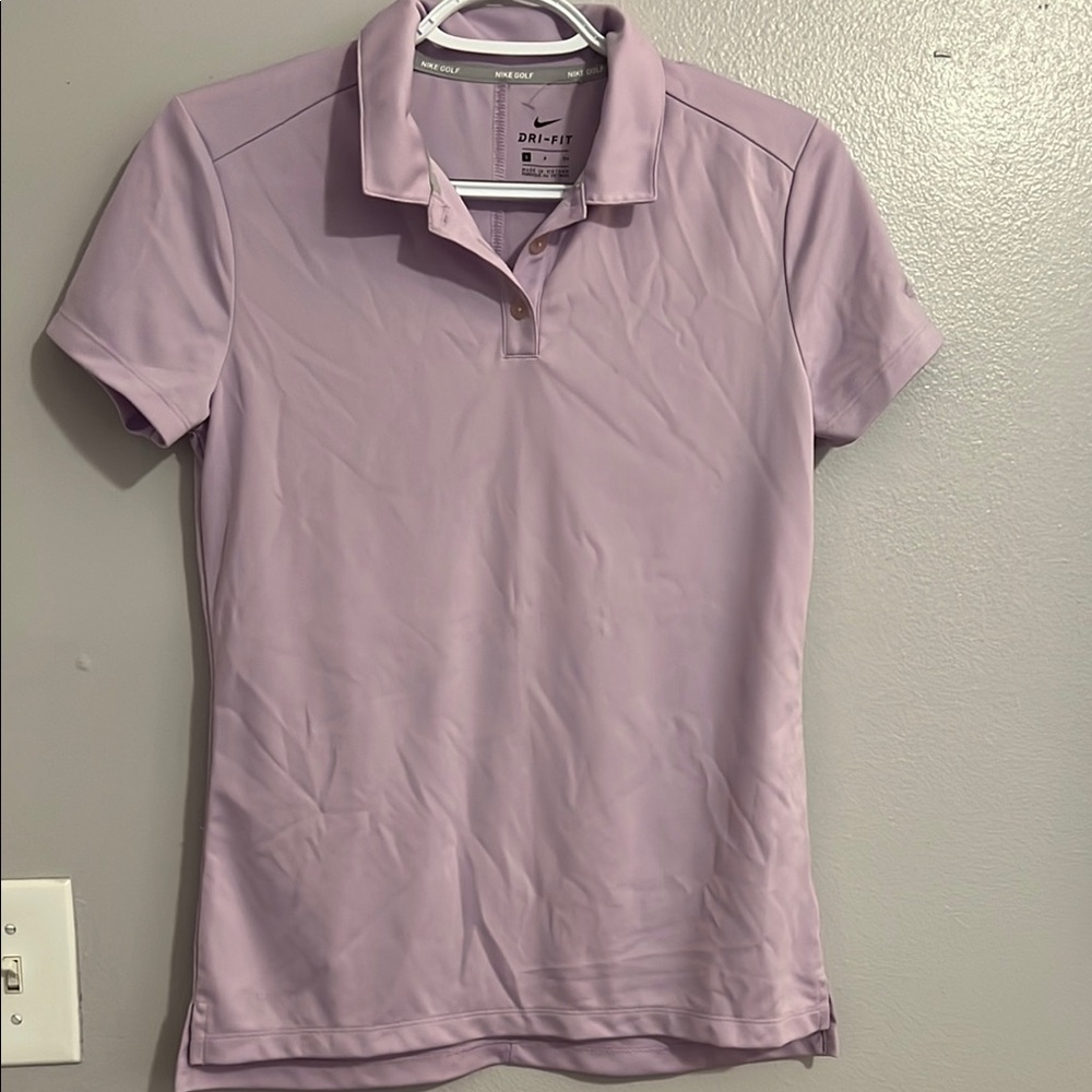 Nike Women's Lavender Dri-fit Polo Shirt